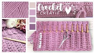 💝 RANGEMENT UTILE CROCHETS CRAYONS PINCEAUX ETC POUR  DE 4€ 💝 TUTO FACILE RAPIDE MamieCrochet [upl. by Patric317]