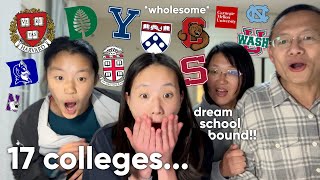 COLLEGE DECISION REACTIONS 2024 Ivies T20s Liberal Arts amp More  17 SCHOOLS amp STATS [upl. by Sorensen]