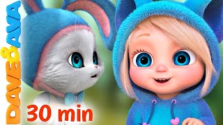 🐰 Little Bunny Foo Foo and More Nursery Rhymes  Five Little Firemen  Baby Songs by Dave and Ava 🐰 [upl. by Fisken]