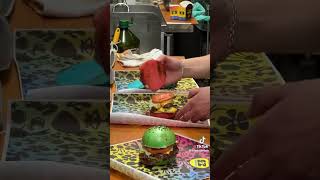 THEY MADE PRETTY PATTIES REAL spongebob cartoon food burger nostalgia cool shorts [upl. by Aicilra]