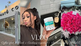 VLOG Trying a new coffee spot Plugs🔌 Cooking together Shopping MORE [upl. by Gnoc14]