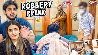 SCARIEST ROBBERY PRANK 😱  Ghar Py Daku Agaye 😰  Iqra amp Bhabhi Rona Lag Gai 😭 [upl. by Merridie]