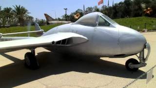 Two De Havilland Vampire Aircraft at IAF Hatzerim Museum [upl. by Orodisi788]