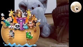 Noahs Ark Mini Plush Song Who Built The Ark Veggie tales Dolls Kids Song Short Video [upl. by Ultan341]