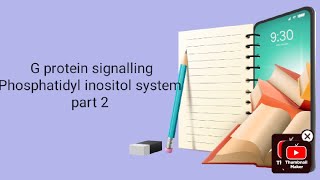 G protein signallingPhosphatidyl inositol system Gq protein 2nd messenger systempart 2 Block 1 [upl. by Olga]