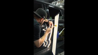 Super Easy body line dent  Glue Pulled pdr repair [upl. by Edmanda]