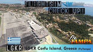 CHECKUP LGKR Corfu Island Greece FlyTampa Szenerie für MSFS 037 flightsim scenery [upl. by Anihtyc]