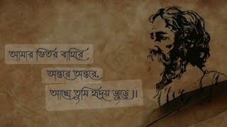 আমার ভিতর বাহিরে অন্তরে অন্তরে  Amar Vitoro Bahire Antore Antore  Bengali Song [upl. by Xylia]