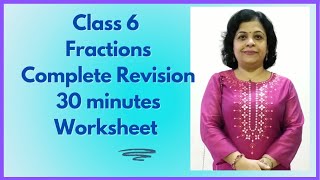 Fractions Important Questions Worksheet Class 6 Maths NCERTCBSE PratimaSinhaClasses [upl. by Hairom]