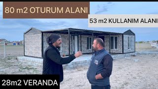 KONTEYNER EV ŞIK TASARIM RAHAT KULLANIM 80 m2 [upl. by Atinor]