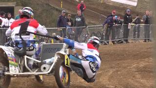 Belgian Sidecarcross Championship 2014  Round 1  Genk [upl. by Aislehc]