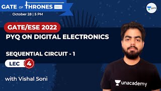 PYQ on Sequential Circuit  1  Lec 4  Digital Electronics  GATE 2022  Vishal Soni [upl. by Irim]