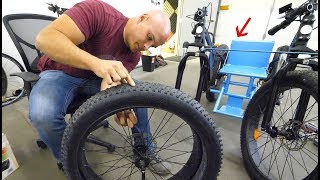 How to keep Fat Bike Tires from going flat  Off Road Wheelchair Upgrade [upl. by Esinaj468]