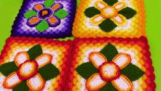 Cuadrados para Colchas tejidos a crochet [upl. by Evangelist]