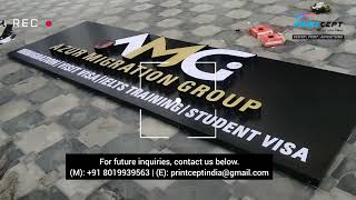 Aluminum channel Letters l Signage Board  Signage Installation [upl. by Anisah92]