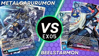 Digimon TCG EX05 Garurumon X VS Beelstarmon [upl. by Wershba]