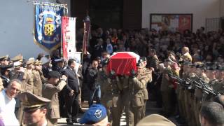 I funerali di Michele Silvestriil sergente maggiore dellEsercito Italiano ucciso in Afghanistan [upl. by Staw]