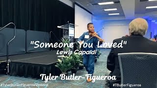 Someone You Loved Lewis Capaldi violin cover by Tyler ButlerFigueroa 12from AGT amp AGT Champions [upl. by Hallett]