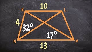 How to determine the missing measures of an isosceles trapezoid [upl. by Aldora938]