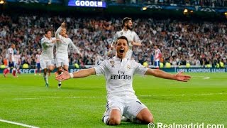 Real Madrid vs Atletico de Madrid Gol de Chicharito Audio Cope 220415 Champions League [upl. by Christye]