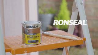 Using Our Quick Drying Woodstain  DIY Tips from Ronseal [upl. by Yennor]