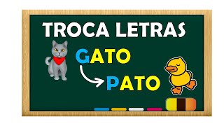 TROCA LETRAS VOGAIS E CONSOANTES LETRASOM Educação Infantil e Alfabetizaçãocompilação [upl. by Hairej]