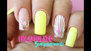 Clase 27 Encapsulado en Semipermanente ♥ Deko Uñas  Nail art [upl. by Leay]