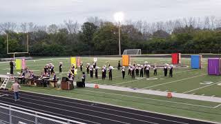 Cudahy HS Marching band at Greendale Marching Band Invitational 092918 [upl. by Nileuqaj]