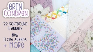 Erin Condren SOFTBOUNDS Flora Agenda and MORE  HanCanPlan [upl. by Niatirb]