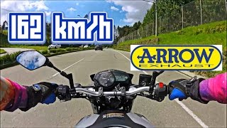 Yamaha MT 03 Full system Arrow  Test ride [upl. by Chilt]