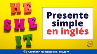 Explicación del presente simple en inglés para los pronombres He She It [upl. by Yeslah]