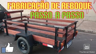 FABRICAÇÃO CARRETA REBOQUE  chassi passo a passo 16 [upl. by Hoffert]