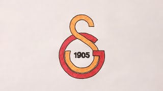 Galatasaray Amblemi Nasıl Çizilir  Galatasaray Logo Çizimi [upl. by Eide173]