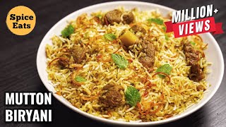 SIMPLE MUTTON BIRYANI FOR BEGINNERS  MUTTON BIRYANI WITH BIRYANI MASALA  MUTTON BIRYANI RECIPE [upl. by Mount121]