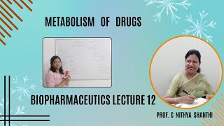 Metabolism of Drugs Biopharmaceutics Lecture 12 B Pharm amp M pharm [upl. by Amend]