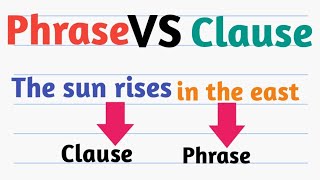 clauses and phrases  English grammar  spoken English [upl. by Moule]