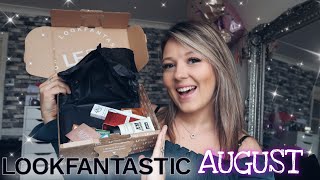 LOOKFANTASTIC HAUL AUGUST BEAUTY BOX UNBOXING  DISCOUNT CODE [upl. by Schuh937]