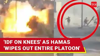 IDF Platoon Wiped Out In Beit Lahia Battle Hamas Boasts Of Big Success  Gaza Latest [upl. by Goodden]