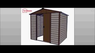 YardMaster Shiplap 8x6 TBSL Metal Shed  How to Assemble [upl. by Aisined586]