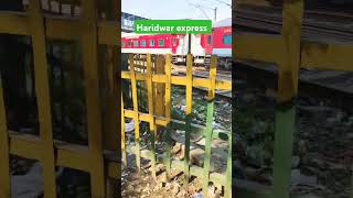 Haridwar express in Mumbai shortvideo railway viralvideo shorts trending [upl. by Oiceladni184]