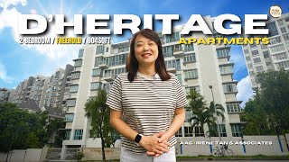 Singapore Apartment Property Home Tour  DHeritage Apartments  2 Bedroom 904sqft  District 14 [upl. by Lindley]