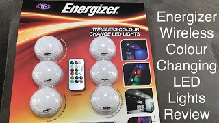 Bargain Wireless Colour Changing Spotlights Energizer Wirless Colour Changing LED Lights Review UK [upl. by Je]