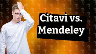 Is Citavi better than Mendeley [upl. by Naved431]