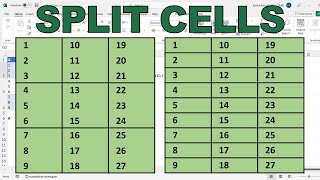 How to split multiple lines into separate cells in excel [upl. by Toole]