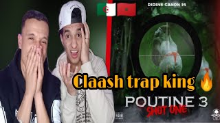 Didine Kalash POUTINE 3 REACTION 🇲🇦🇩🇿🔥 الرد على تراب كينغ 🔥 [upl. by Taka]