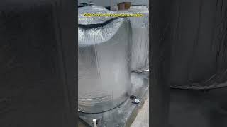 Insulating bubble sheet  cold water tank  water tank cover insulationraiseinteriorsshorts [upl. by Nahgeam]