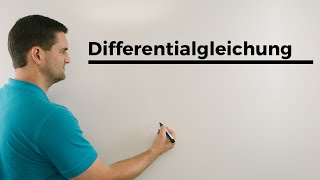 Differentialgleichung mit Störfunktion Beispiel Mathematik Unimathe  Mathe by Daniel Jung [upl. by Tereb]