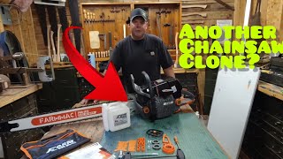 FARMMAC By NEOTEC F660V 92CC Chainsaw Review [upl. by Jacquenetta]