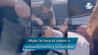 Hombres armados rapan a mujer por tocarles el claxon para que movieran su carro [upl. by Weasner791]