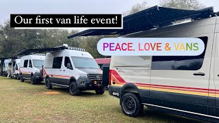 Peace Love amp Vans weekend by Van Life Outfitters Withlacoochee River Park Dade City FL 2172024 [upl. by Anelec877]